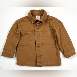 WONDER NATION‎ Baby Canvas Utility Jacket 18M Brown Classic Durable Outdoor